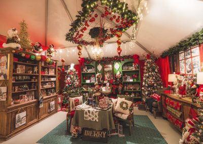 christmas decor at christmas museum and gift shop at cambria nursery