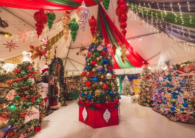 christmas decor at christmas museum and gift shop at cambria nursery