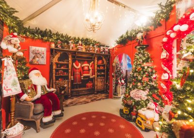 christmas decor at christmas museum and gift shop at cambria nursery