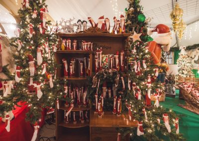 christmas decor at christmas museum and gift shop at cambria nursery