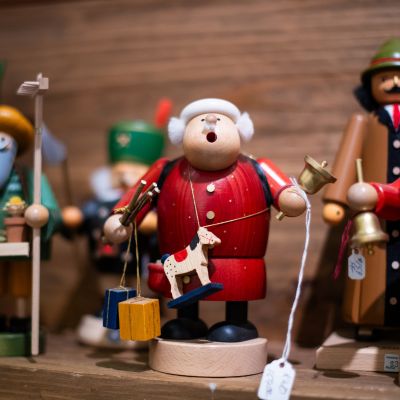 A vintage Christmas decor piece.